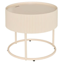 Table basse Juna D45 cm beige Atmosphera