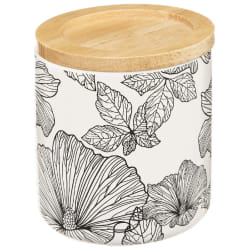 Atmosphera Boîte de rangement Blackflora - Noir et Blanc