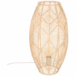 Vous cherchez une jolie lampe naturelle pour égayer un buffet ou une table de chevet ? La lampe à poser "Kita" en rotin d'Atm ...