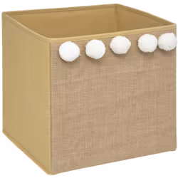 Vous cherchez un rangement sobre et fonctionnel pour la chambre de votre enfant ? Le bac de rangement enfant en jute à tout p ...