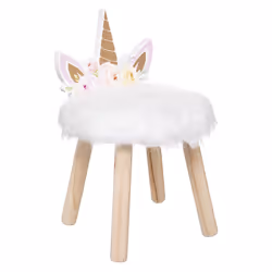 Ce joli tabouret possède un siège adapté au petit gabarit de votre bout de chou. Grâce à ses quatre pieds en bois de pin il e ...