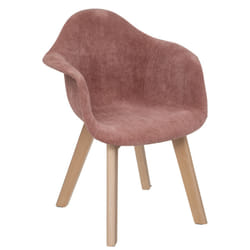 Chaise "Lena" accoudoir,  rose