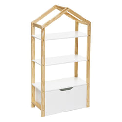 Bibliothèque Maison En Bois Blanc Atmosphera