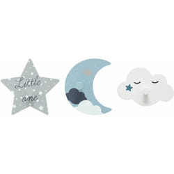 Lot de 3 patères pour enfant en mdf