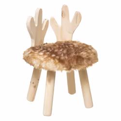 Inspiré de la nature, ce joli tabouret va plaire aux plus petits. Il est très stable parce que ces quatre pieds sont en bois ...