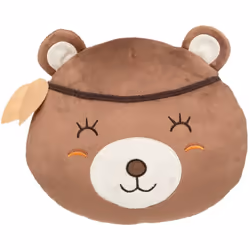 Très tendance, le coussin enfant "Ours" Atmosphera se situe entre l'objet déco et le doudou. Adorable et pratique En velours ...