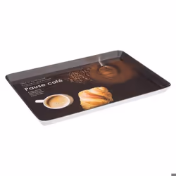 Plateau de Service Mélaminé Café 30cm Noir