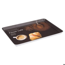 Plateau de Service Mélaminé Café 30cm Noir