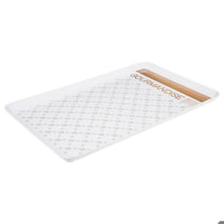 Plateau de Service Mélaminé Gourmandise 45cm Blanc