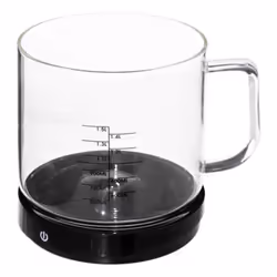 Balance Doseur Digitale Verre 19cm Noir
