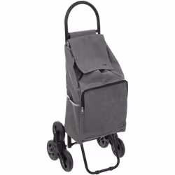 Chariot de marché avec châssis en métal résistant. Grosses roues permettent de rouler même sur les terrains les plus difficil ...