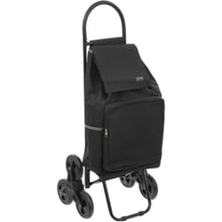 Five - Chariot de courses à 6 roues avec poche isotherme - 51L - Noir - h 99 x l 43 x p 36 cm - Livraison gratuite