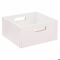 Boîte de Rangement - FIVE - 31 x 31 x 15 cm - Blanc - Bois MDF