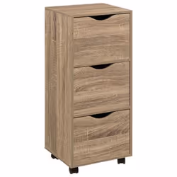 Tour de Rangement 3 Tiroirs 80cm Naturel