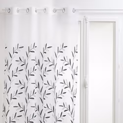 Atmosphera - Voilage brodé Izzy 140 x 240 cm - Vert