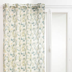 Atmosphera - Voilage devanture imprimé Palma 140x240 vert créateur d'intérieur