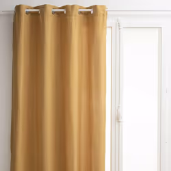 Habillez vos fenêtres avec ce rideau 140 x 260 cm Tanis motif jacquard coloris ocre de la marque Atmosphera. Le rideau dispos ...