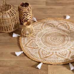 Tapis imprimé Rosalie D78 jute