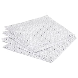 Lot de 4 Serviettes de Table  Etnik  40x40cm Gris