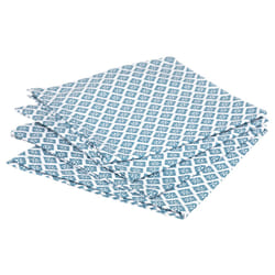 Lot de 4 Serviettes de Table  Tikal  40x40cm Bleu