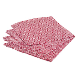 Lot de 4 Serviettes de Table  Olia  40x40cm Rouge