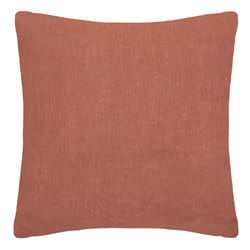 Taie d?oreiller 100 % lin orange terracotta 65x65