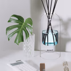 Diffuseur "Ilan" 500 ml monoi bleu clair en verre