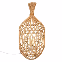 Lampe à poser Milou en rotin H55 cm Beige - ATMOSPHERA