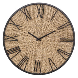 Horloge Métal / Paille Nico D50