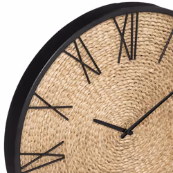 Horloge Métal / Paille Nico D50