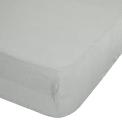 Drap housse 100 % lin B30 vert céladon 140x190