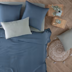 Drap housse 100 % lin B30 vert céladon 140x190
