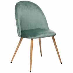 Description générale Découvrez la chaise de table en velours vert céladon de la marque Atmosphera, une pièce qui allie confor ...