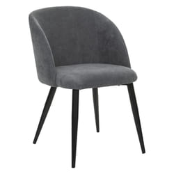 Chaise P noir "Celeste" gris_galet