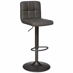 Atmosphera - Chaise de bar ajustable Delek gris créateur d'intérieur