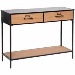 Si vous cherchez un meuble intemporel et pratique, la Console "Baris" à deux tiroirs est faite pour vous plaire ! Console pra ...