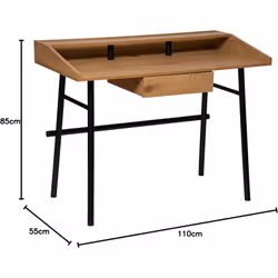 Transformez votre espace de travail ou de création avec le Bureau 1 Tiroir Josan Beige signé Atmosphera. Pensé pour allier de ...