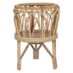 Pot sur pied "Carmen" beige D27xH39 en rotin