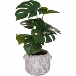 Vous avez besoin d'évasion ? Ce monstera artificiel Atmosphera apporte une touche verte à vos pièces à vivre. Une décoration  ...