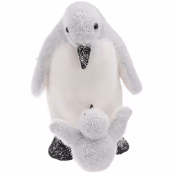 Déco de Noël Bébé & Maman Pingouin H 27 cm - Feeric Christmas (-) Dimensions : L. 18 x P. 17 x H. 27 cm - Matière : Polystyrè ...