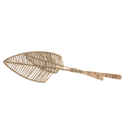 Décoration murale H115 beige en jacinthe/corde