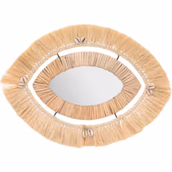 Est-ce vous qui regardez le miroir Raphia "Tropiques" Atmosphera ou bien l'inverse ? Avec sa forme d'oeil originale, ce miroi ...