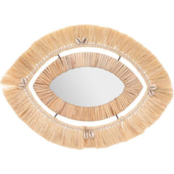Atmosphera - Miroir Tropiques raphia 43x29cm créateur d'intérieur