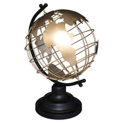 Globe Loft noir doré H28.5 en métal