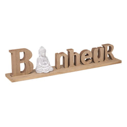 Mot Bouddha 52x8x11,5 en panneau de bois MDF