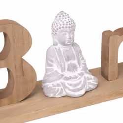 Mot Bouddha 52x8x11,5 en panneau de bois MDF