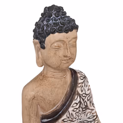 Bouddha résine assis H22,5cm