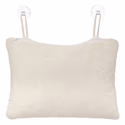 Oreiller de Bain 2 Ventouses Textile 33cm Beige