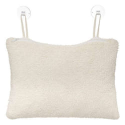 Oreiller de Bain 2 Ventouses Textile 33cm Beige