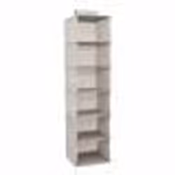 Range Chemises 6 Cases Orga 120cm Naturel